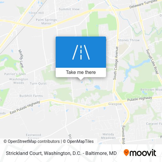 Mapa de Strickland Court
