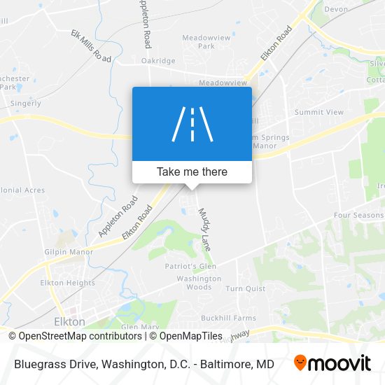 Bluegrass Drive map