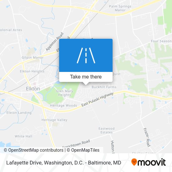 Mapa de Lafayette Drive