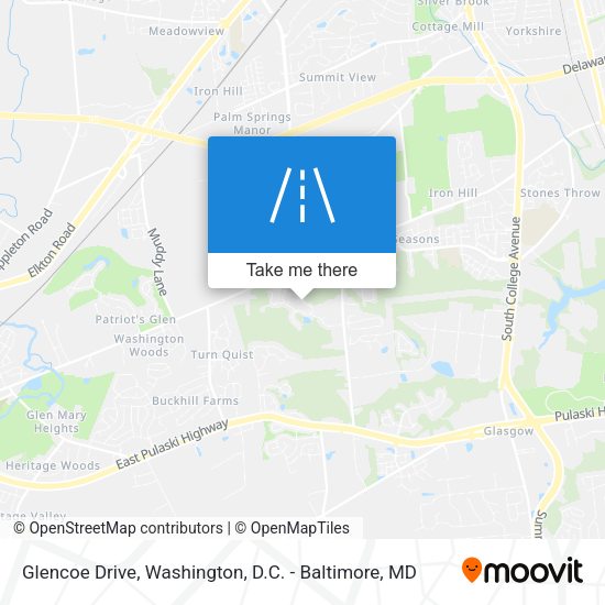 Mapa de Glencoe Drive