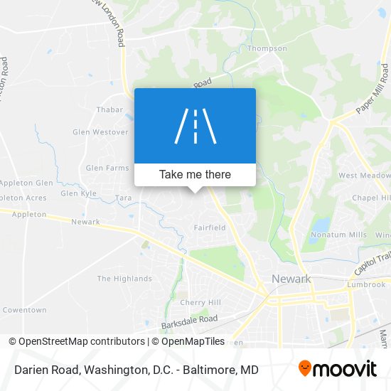 Darien Road map
