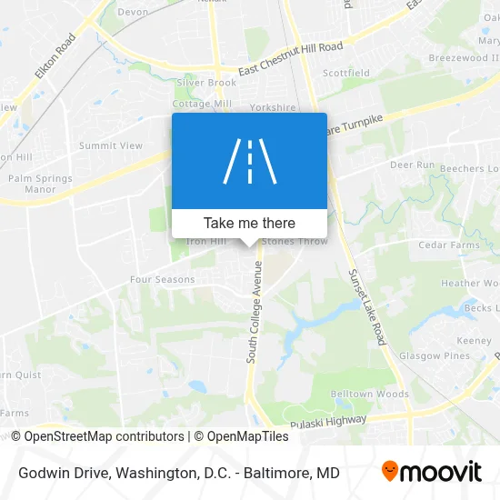 Godwin Drive map