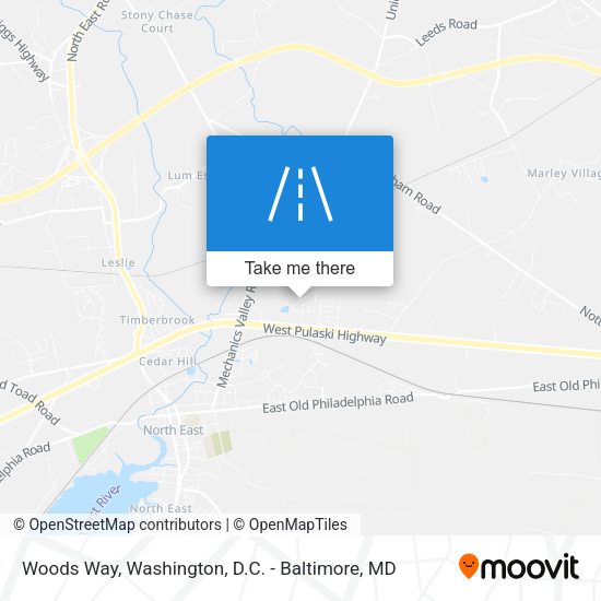 Woods Way map