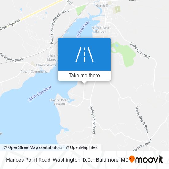 Hances Point Road map