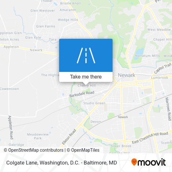 Colgate Lane map