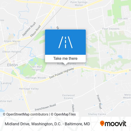 Midland Drive map