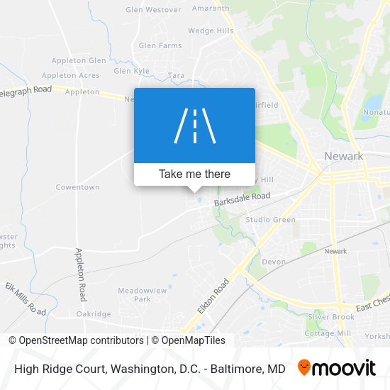High Ridge Court map