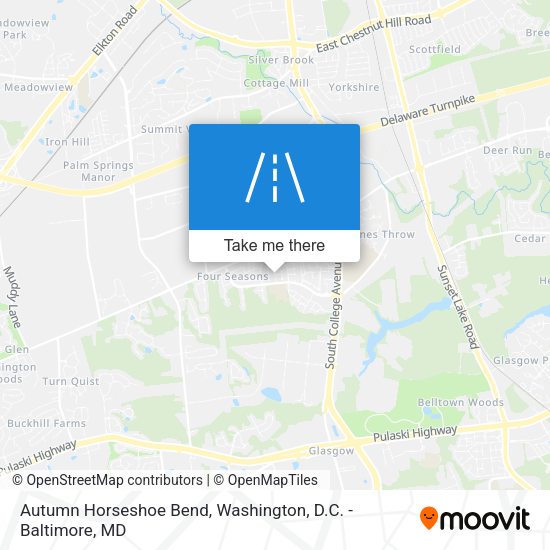 Autumn Horseshoe Bend map