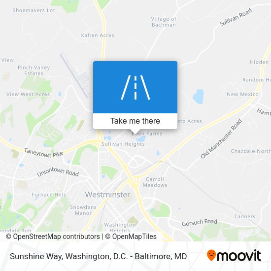 Sunshine Way map