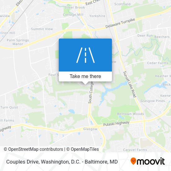 Couples Drive map