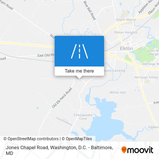 Jones Chapel Road map