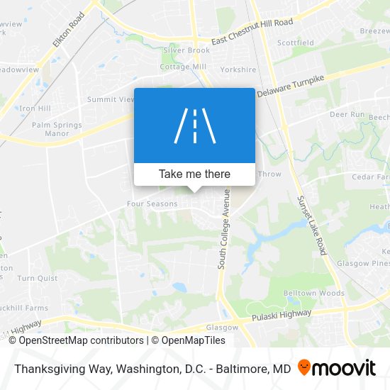 Thanksgiving Way map