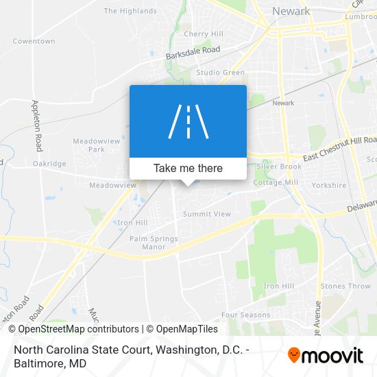 Mapa de North Carolina State Court