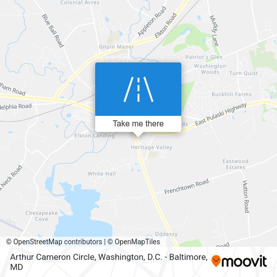 Mapa de Arthur Cameron Circle