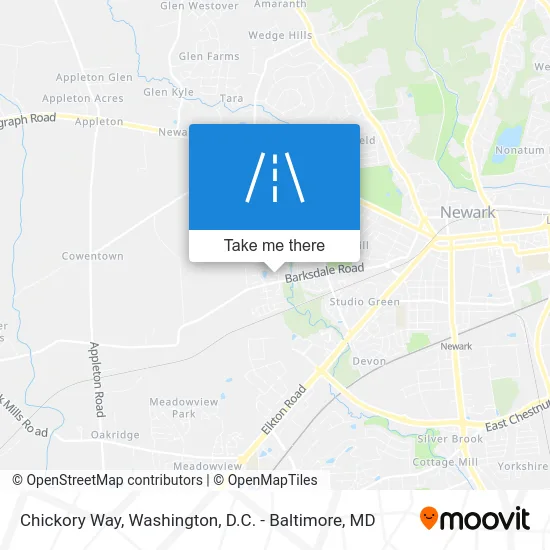 Chickory Way map