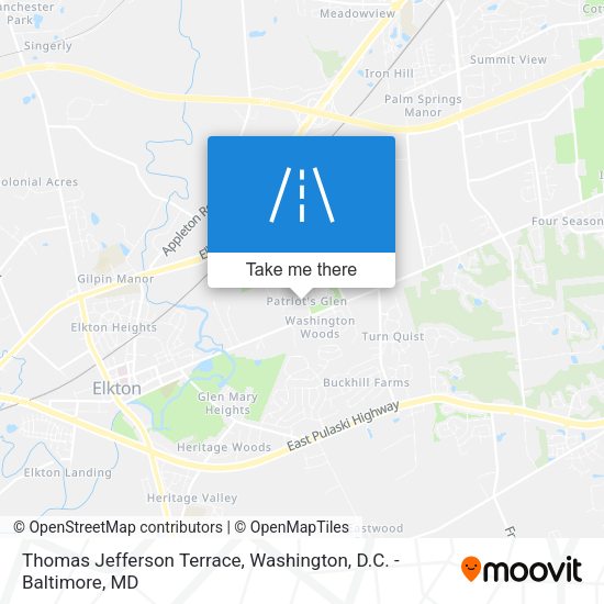 Mapa de Thomas Jefferson Terrace
