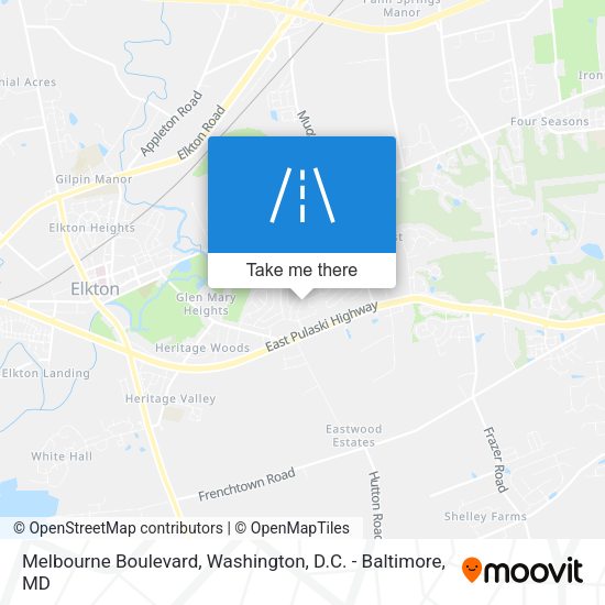 Melbourne Boulevard map