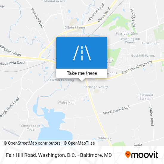 Mapa de Fair Hill Road