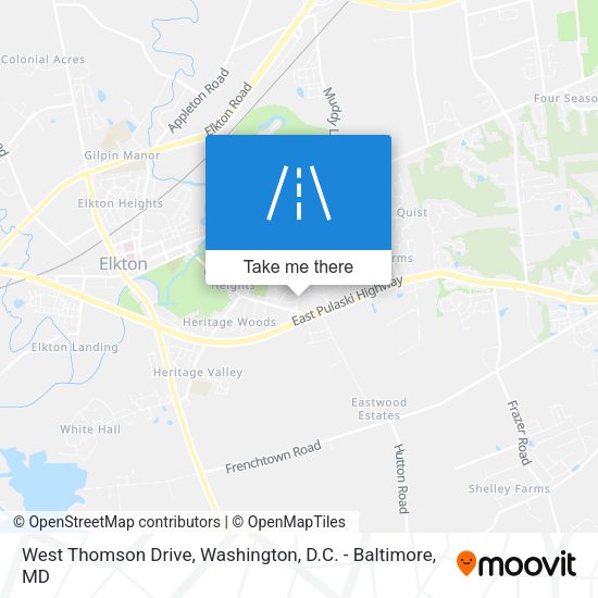 Mapa de West Thomson Drive