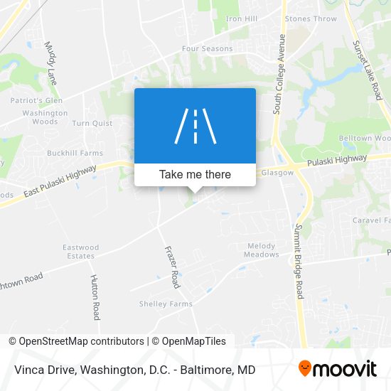 Vinca Drive map