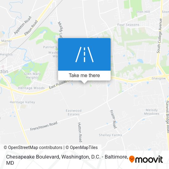 Mapa de Chesapeake Boulevard