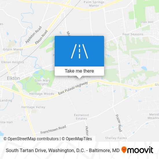 Mapa de South Tartan Drive