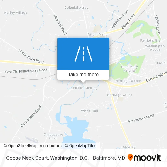 Goose Neck Court map