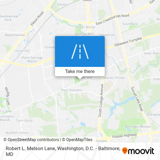 Robert L. Melson Lane map