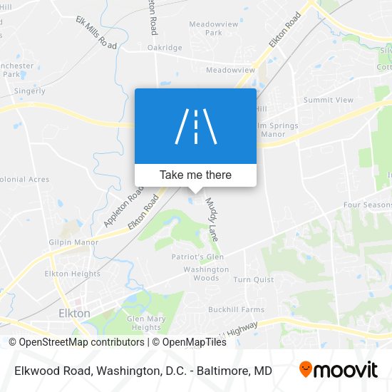 Elkwood Road map