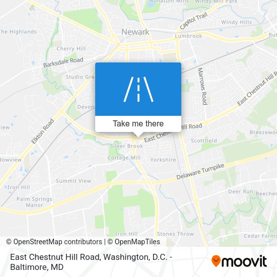 East Chestnut Hill Road map