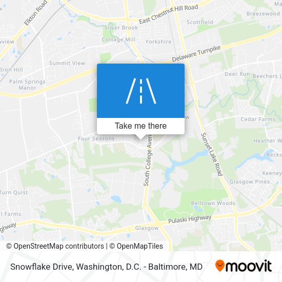 Mapa de Snowflake Drive