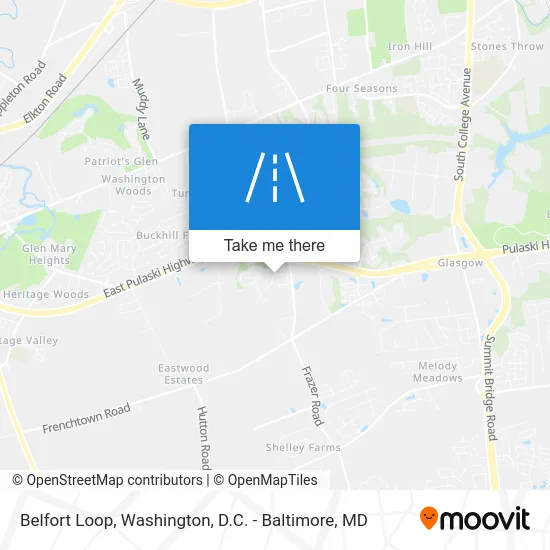 Belfort Loop map