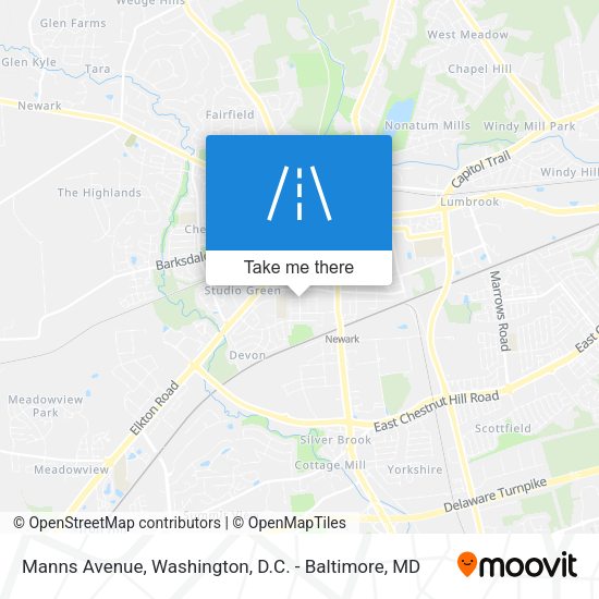 Manns Avenue map