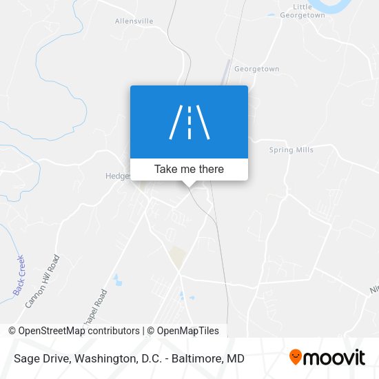 Sage Drive map