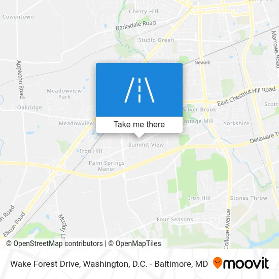 Wake Forest Drive map