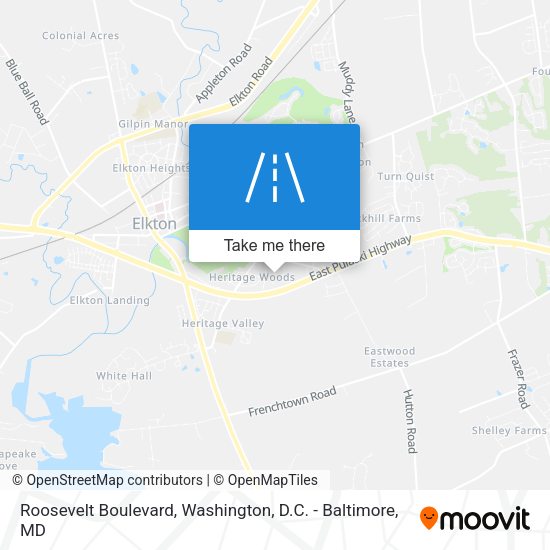 Roosevelt Boulevard map