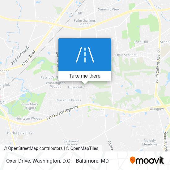 Mapa de Oxer Drive