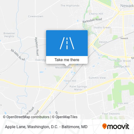 Apple Lane map