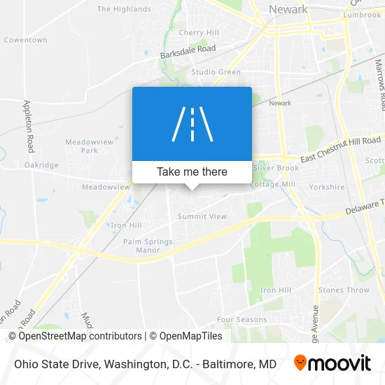 Ohio State Drive map