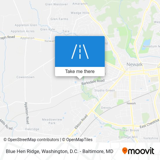 Mapa de Blue Hen Ridge