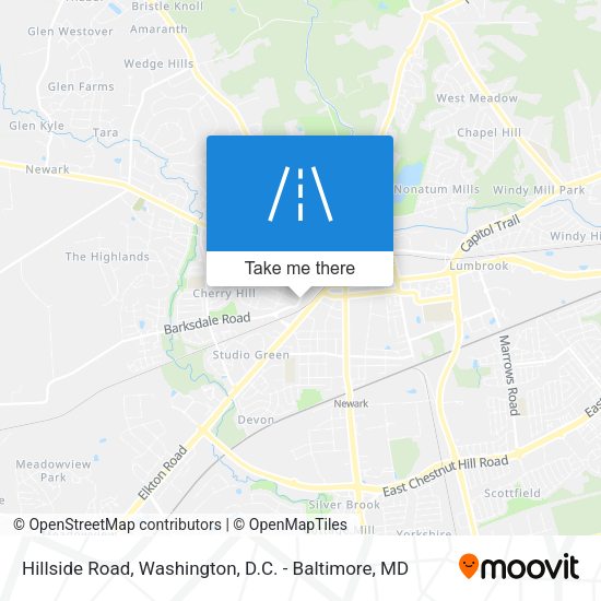 Mapa de Hillside Road