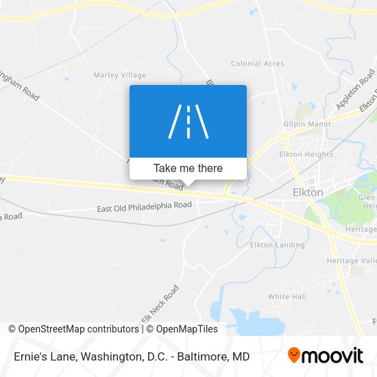 Ernie's Lane map
