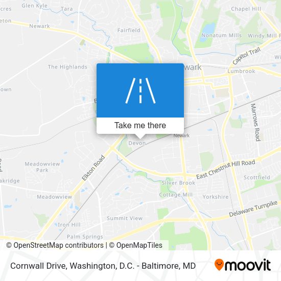 Cornwall Drive map