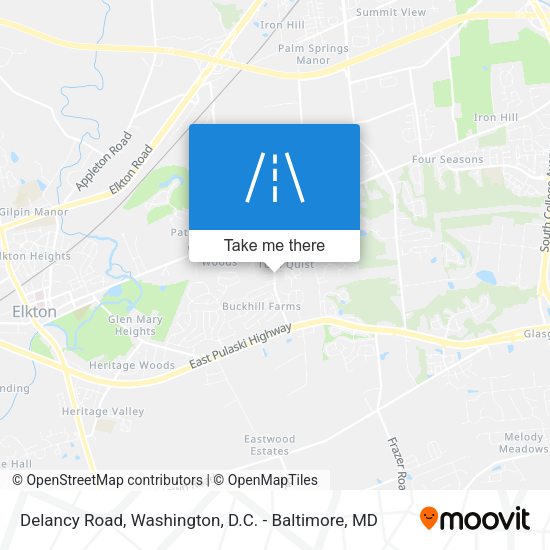 Mapa de Delancy Road