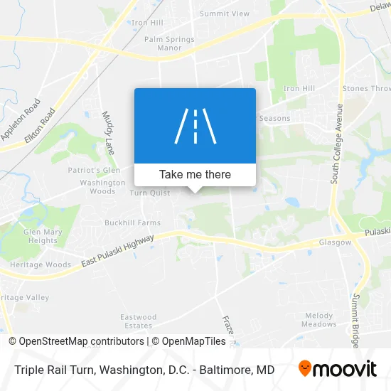 Triple Rail Turn map