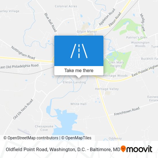 Oldfield Point Road map