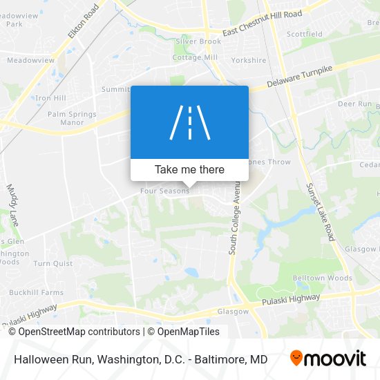 Halloween Run map