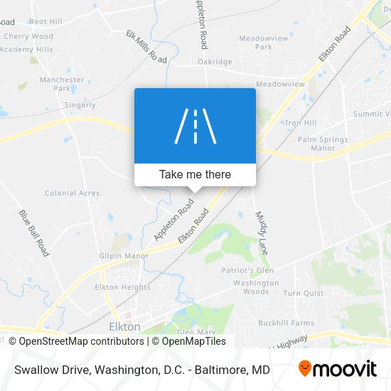 Swallow Drive map