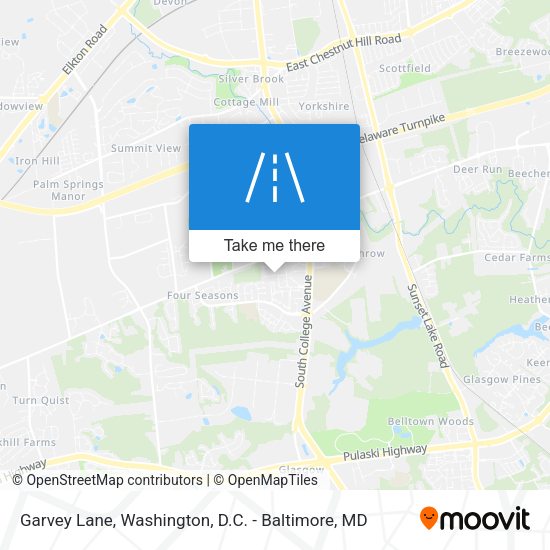 Garvey Lane map