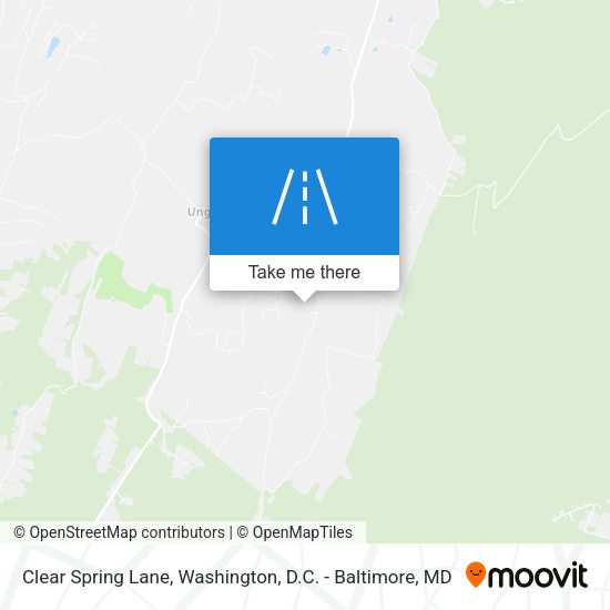 Clear Spring Lane map